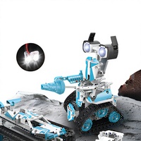 Kit de robot scientifique STEM, construction DIY, blocs en plastique ABS, éducation scientifique, robot programmable, jouet électrique