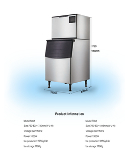 Top Sale Large Capacity Commercial Design Ice Cube Making Machine With <b>Air</b> Cooling Ice Machine - Product Image 5
