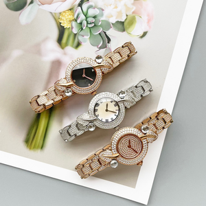 Reloj mecánico automático elegante y a la moda, esfera brillante, cristal de zafiro, espejo, caja de aleación chapada en oro rosa - Product Image 1