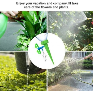 Système d'arrosage automatique pour plantes d'intérieur et de jardin, goutteurs à picots à libération lente avec vanne de contrôle et interrupteur pour auto-<span class=keywords><strong>irrigation</strong></span> - Product Image 3