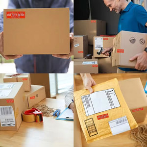 Etiquetas Adhesivas Personalizadas de Fábrica con la Leyenda 'Frágil', Señales de Advertencia 'Manejar con Cuidado', Etiquetas de Envío con Advertencia - Product Image 6
