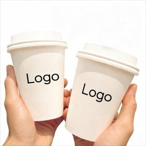 Gobelets en carton recyclables durables pour café, imprimés sur mesure, 12 oz, 16 oz, gobelets à double paroi pour boissons chaudes - Product Image 1
