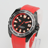 Inserts de lunette inclinée 38 mm en acier inoxydable 316L bicolore pour montres SKX007, tenue 12 heures