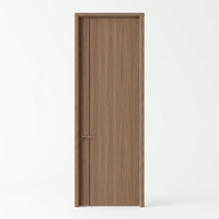 Porte intérieure en bois écologique en mélamine HDF, aspect bois, moderne, anti-rayures, résistante à l'humidité, pour chambre principale de villa