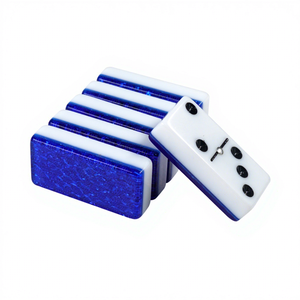 Juego de Dominó de <span class=keywords><strong>Doble</strong></span> Seis, Nueve y <span class=keywords><strong>Doce</strong></span>, Hecho a Mano, con Grabado Personalizado, de Acrílico, para Diversión y Juego Educativo - Product Image 1