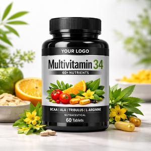 <span class=keywords><strong>Complexe</strong></span> multivitaminé et minéral à vente chaude, 34 boosters d'énergie, <span class=keywords><strong>60</strong></span>+ nutriments, utilisation pour adultes, comprimés multivitaminés antioxydants - Product Image 6