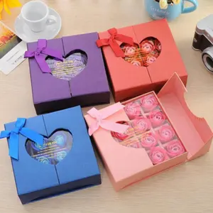 Индивидуальная продвинутая глянцевая ламинированная бумажная Подарочная коробка для дня Святого Валентина для романтических и значимых подарков