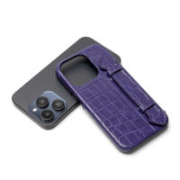 Vente en gros de coques de téléphone portable en cuir Offre Spéciale avec logo personnalisé Coque de téléphone de luxe
