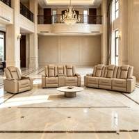 Ensemble de canapés inclinables électriques ergonomiques Frank Deluxe avec système audio intégré pour salle de cinéma privée