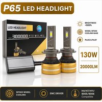 CAR-REFINE P65 K5C H1 H3 H4 H7 H8 H11 9006 9005 9012 Araba Ampulleri H4 H7 Led Farlar Sis/Uzun Farlar Para Auto H4 H19 Fiat için