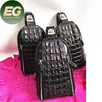 RC104 Petit sac à bandoulière personnalisé imperméable pour hommes pour téléphone en relief pour femmes Sacs de luxe en cuir de crocodile véritable