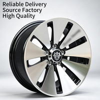 Jantes FLowtone OEM en gros d'usine, jantes moulées 15 pouces Tomahawk 5x100 5x114.3, jantes en alliage d'aluminium noires usinées