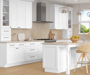 Custom White <b>Wooden</b> Villa Apartment Mall Project Kitchen Cabinet Design Modern Lacquer Prefab Top Base Display Cabinet Furniture - Product Image 6