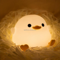 Nouvelle Lampe de Table LED Moderne pour Enfants, Lampe de Nuit USB en Silicone en Forme de Canard, Veilleuse LED pour Bébé, Idéale pour la Chambre d'Enfant, le Salon et la Décoration de Chambre