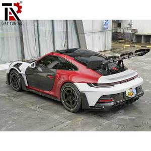 Kit de Carrocería Ancha Estilo GT3 RS de Fibra de Carbono para Conversión de Porsche 911 992, Juego Completo de Parachoques Delantero, Faldones Laterales y Difusor Trasero - Product Image 5
