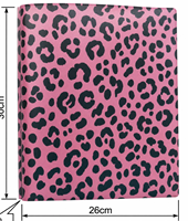 Carnet de notes personnalisé avec impression UV, cadeau d'anniversaire d'entreprise, en PP/PVC, esthétique florale, minimaliste, écologique, portable, à 3 anneaux, en promotion