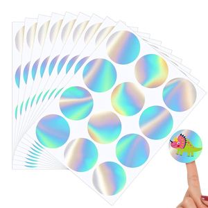 Etiquetas Redondas Precortadas Personalizadas, Etiquetas Adhesivas Circulares de Vinilo Impermeable Imprimibles por Inyección de Tinta, Etiquetas de Papel A4 para Impresoras de Inyección de Tinta y Láser - Product Image 2
