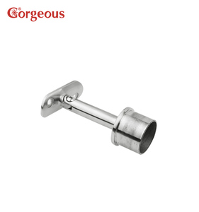 Corrimano per balaustra in acciaio inossidabile con supporto mobile per corrimano a parete e vetro - Product Image 4