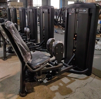 Machine de fitness commerciale avec sélection de charge par pignon, équipement de gym réglable pour extensions de jambes assises et presse à jambes