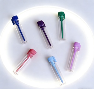 Wholesale 0.5ml <strong>Perfume</strong> Test Tube Empty Mini Sample Glass Bottle Cosmetic Glass Vial With Plastic Stopper - Product Image 4