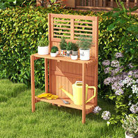 Jardinière surélevée en bois massif au design moderne, avec revêtement en poudre, pour pelouse et jardin, idéale pour la culture de légumes et de fleurs