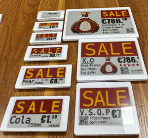 Products Nuevos 2.4Ghz Nfc Tag Esl Electronic Shelf Label Digital E-Ink Price Tag Wireless E-<b>Paper</b> Display For Smart Supermarket - Product Image 1