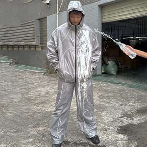 Vestes coupe-vent réfléchissantes qui brillent dans le noir, activées par la chaleur, à changement de couleur, réactives à la température de l'eau et ensembles de pantalons - Product Image 1