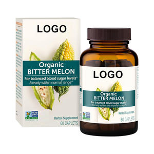 Capsules d'extrait de melon amer végétalien et biologique OEM ODM certifiées GMP 100 % pures de qualité alimentaire pour le soutien immunitaire et l'énergie, 24 unités pour adultes - Product Image 1