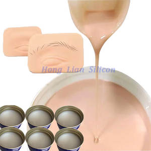 Karet silikon LSR rambut palsu kulit buatan tangan silikon untuk latihan tato menyesuaikan warna kulit silikon cair - Product Image 5