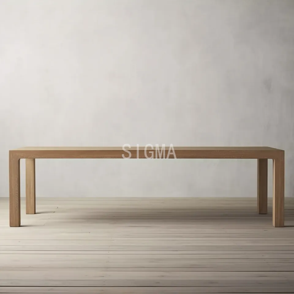 Modern Living Room Restaurant Table  Support Size Customization Wooden Table Set