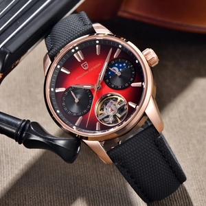 Montre automatique PAGANI DESIGN PD-YS021 pour homme avec cadran bleu dégradé, tourbillon et phases de lune, nouvelle montre mécanique 2025 - Product Image 2
