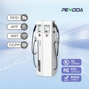 Oem Odm Hoog Vermogen 22kw 11kw 7kw Dubbel Pistool Ev Oplader Nieuwe Vloer Gemonteerd Snellaadstation Ocpp1.6 Wifi Ccs Type2 Ev - Product Image 2