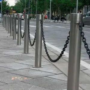 Rvs Berm Veiligheid Barrière Kettingen Verkeer Road Chain Bolder