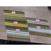 Agrafes de charpente industrielles en fil d'acier, à tête coupée, 30 et 34 degrés, pour agrafeuse à bande de papier, avec revêtement diamanté, pour portes en bois