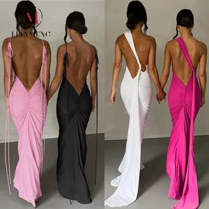 LIANEMENG AB219 Custom Damen kleid Sehr heiße sexy Kleider Kleidung Sommer Hosenträger Sexy Kleid