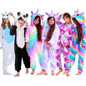 Ensemble de <span class=keywords><strong>pyjama</strong></span> d'hiver adapté pour hommes et femmes <span class=keywords><strong>Licorne</strong></span> Cartoon pour filles et enfants - Product Image 3