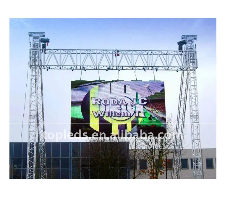 TOPLED big outdoor Waterproof led display screen tv quality 2years warranty rental use for concert
