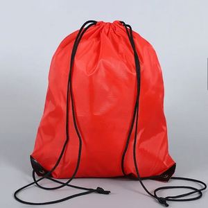 Promotional Professional 210d Polyester Travel Fitness Draw String Sack Pack Sports Backpack <b>Drawstring</b> <b>Bag</b> With Logo - Product Image 4