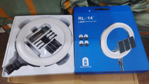 Anillo de Luz LED de 14 Pulgadas RL-14 Original de Fábrica de Guangzhou al por Mayor con Trípode - Product Image 4