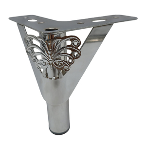 Accessoires de mobilier de luxe léger en gros : Pieds de <span class=keywords><strong>canapé</strong></span> en métal chromé triangulaires modernes pour la maison - Product Image 4