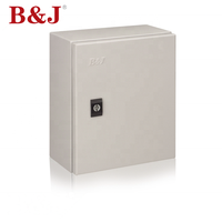 Armoires de stockage de batteries au lithium B&J pour extérieur, taille 400x300x150, coffret de distribution électrique en acier galvanisé RAL7035