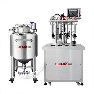 LIENM Machine de remplissage de parfum semi-automatique PLC à 4 têtes Machine de remplissage pneumatique de bouteilles de parfum sous vide pour flacons de parfum - Product Image 1