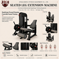 Machine à extensions de jambes professionnelle avec sélecteur de poids pour la musculation des quadriceps, idéale pour les centres de fitness et les salles de sport professionnelles