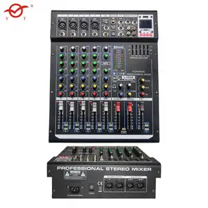 DJ controlleraudio giao diện điều khiển Mixer chuyên nghiệp âm thanh mới 2024 FM Microphone không dây cộng với 5 kênh kỹ thuật số Mini