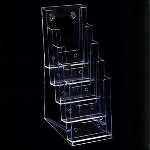 Exhibidor de Folletos Moderno de Acrílico Transparente, Soporte de Plástico para Volantes, Organizador de Mostrador de Acrílico para Revistas, Folletos y Catálogos - Product Image 4