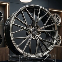 Jantes en alliage d'aluminium forgé GUDE de 10 000 tonnes, à profil profond, pour Mercedes/Audi, 17-23 pouces, sur mesure