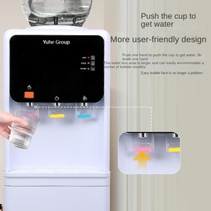 Distributeur d'eau de bureau vertical électrique avec boîtier en plastique seau à eau refroidissement et chauffage trois sorties - Product Image 3