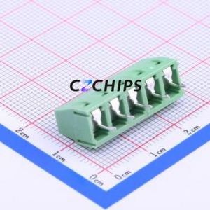 WJ127-5.0-5P <b>Screw</b> Terminal <b>Block</b> Through hole Component (THT),P=5mm Connector 1x5P 5mm Green Through Hole - Product Image 2
