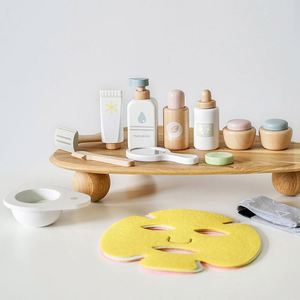 Ensemble de jeu de maquillage et de soins de la peau en bois Montessori pour enfants d'âge préscolaire, jouets éducatifs pour enfants, garçons et filles - Product Image 1