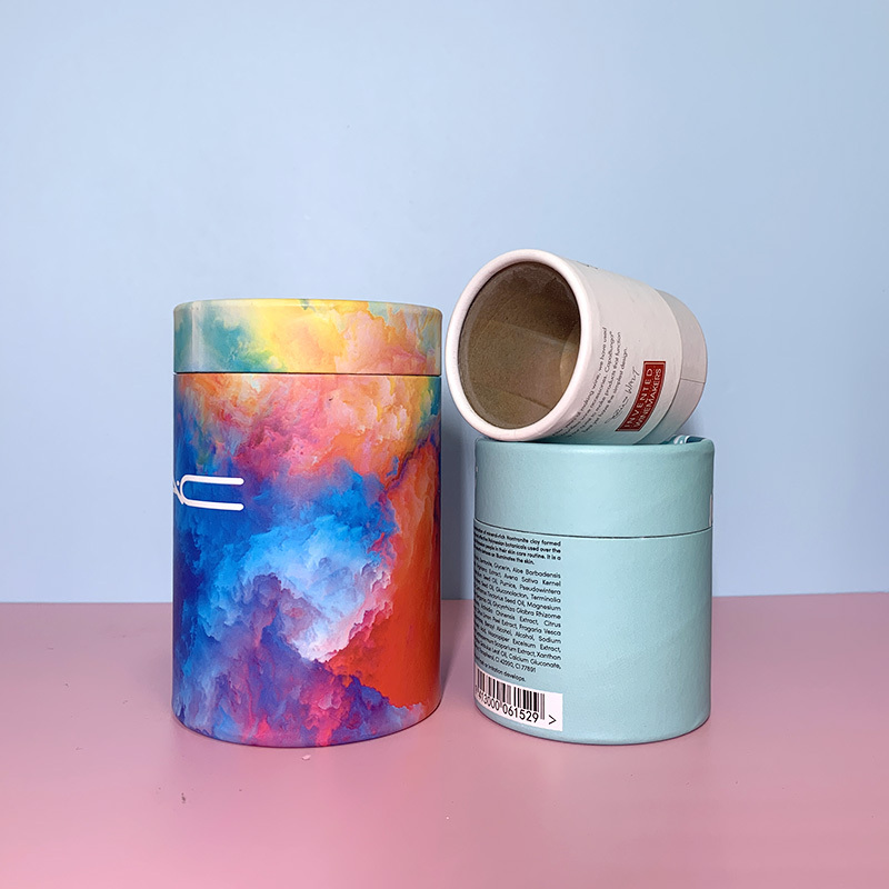 Paper Packaging Tubes Custom Logo Round Cylinder Cardboard Packing Box Toner Retail Paper Packaging Tube